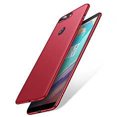 Carcasa Dura Plastico Rigida Mate M02 para OnePlus 5T A5010 Rojo