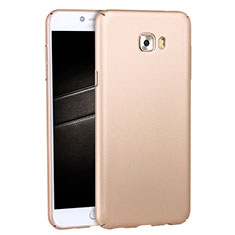 Carcasa Dura Plastico Rigida Mate M04 para Samsung Galaxy C5 Pro C5010 Oro