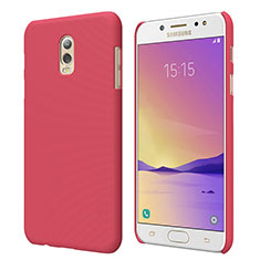 Carcasa Dura Plastico Rigida Mate M04 para Samsung Galaxy C8 C710F Rojo