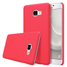 Carcasa Dura Plastico Rigida Mate M08 para Samsung Galaxy C7 SM-C7000 Rojo