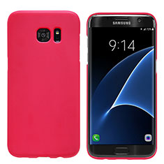 Carcasa Dura Plastico Rigida Mate M10 para Samsung Galaxy S7 Edge G935F Rojo