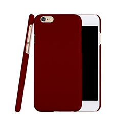 Carcasa Dura Plastico Rigida Mate para Apple iPhone 6 Plus Rojo Rosa