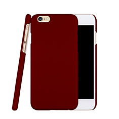Carcasa Dura Plastico Rigida Mate para Apple iPhone 6S Plus Rojo Rosa