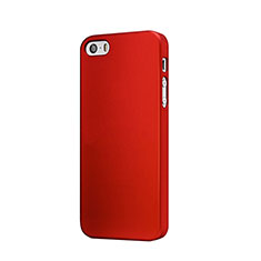 Carcasa Dura Plastico Rigida Mate para Apple iPhone SE Rojo