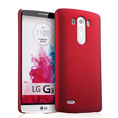 Carcasa Dura Plastico Rigida Mate para LG G3 Rojo
