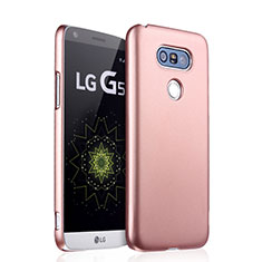 Carcasa Dura Plastico Rigida Mate para LG G5 Oro Rosa