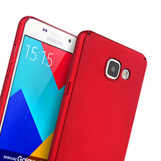 Carcasa Dura Plastico Rigida Mate para Samsung Galaxy A5 (2016) SM-A510F Rojo