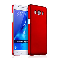 Carcasa Dura Plastico Rigida Mate para Samsung Galaxy J5 (2016) J510FN J5108 Rojo