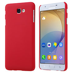 Carcasa Dura Plastico Rigida Mate para Samsung Galaxy On7 (2016) G6100 Rojo