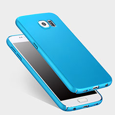 Carcasa Dura Plastico Rigida Mate para Samsung Galaxy S6 Duos SM-G920F G9200 Azul Cielo