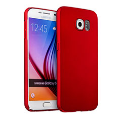 Carcasa Dura Plastico Rigida Mate para Samsung Galaxy S6 Duos SM-G920F G9200 Rojo