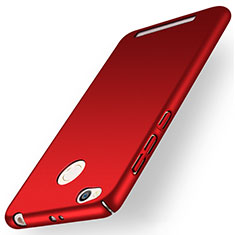 Carcasa Dura Plastico Rigida Mate para Xiaomi Redmi 3 High Edition Rojo
