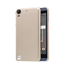 Carcasa Dura Plastico Rigida Perforada para HTC Desire 630 Oro