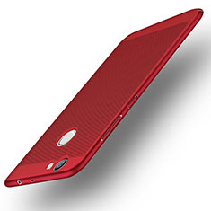 Carcasa Dura Plastico Rigida Perforada para Huawei Nova Rojo