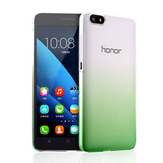 Carcasa Dura Plastico Rigida Transparente Gradient para Huawei Honor 4X Verde