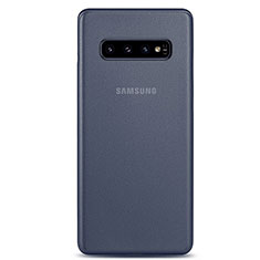 Carcasa Dura Ultrafina Transparente Funda Mate P01 para Samsung Galaxy S10 Azul