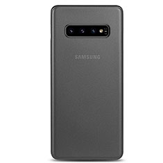 Carcasa Dura Ultrafina Transparente Funda Mate P01 para Samsung Galaxy S10 Gris