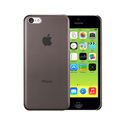 Carcasa Dura Ultrafina Transparente Mate para Apple iPhone 5C Gris