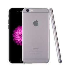 Carcasa Dura Ultrafina Transparente Mate para Apple iPhone 6 Plus Gris