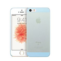 Carcasa Dura Ultrafina Transparente Mate para Apple iPhone SE Azul