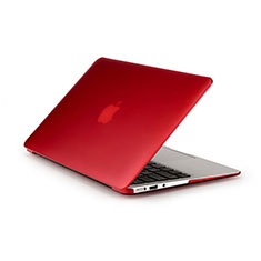 Carcasa Dura Ultrafina Transparente Mate para Apple MacBook Air 11 pulgadas Rojo