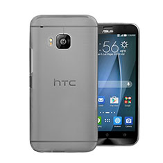 Carcasa Dura Ultrafina Transparente Mate para HTC One M9 Gris
