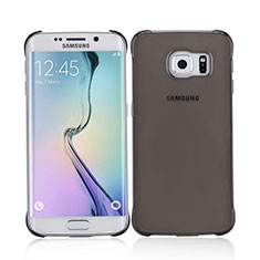 Carcasa Dura Ultrafina Transparente Mate para Samsung Galaxy S6 Edge SM-G925 Gris