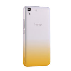 Carcasa Gel Ultrafina Transparente Gradiente para Huawei Honor 4A Amarillo