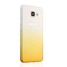 Carcasa Gel Ultrafina Transparente Gradiente para Samsung Galaxy A5 (2016) SM-A510F Amarillo