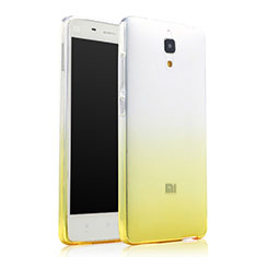 Carcasa Gel Ultrafina Transparente Gradiente para Xiaomi Mi 4 LTE Amarillo