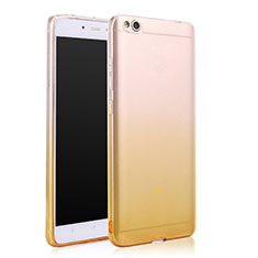 Carcasa Gel Ultrafina Transparente Gradiente para Xiaomi Mi 5C Amarillo