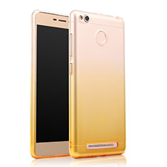 Carcasa Gel Ultrafina Transparente Gradiente para Xiaomi Redmi 3 High Edition Amarillo