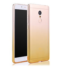 Carcasa Gel Ultrafina Transparente Gradiente para Xiaomi Redmi Note 4X High Edition Amarillo
