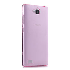 Carcasa Gel Ultrafina Transparente para Huawei Honor 3C Rosa