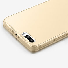 Carcasa Gel Ultrafina Transparente para Huawei Honor 6 Plus Oro