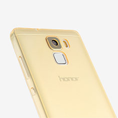 Carcasa Gel Ultrafina Transparente para Huawei Honor 7 Oro