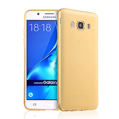 Carcasa Gel Ultrafina Transparente para Samsung Galaxy J5 Duos (2016) Oro