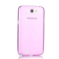 Carcasa Gel Ultrafina Transparente para Samsung Galaxy Note 2 N7100 N7105 Rosa