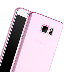 Carcasa Gel Ultrafina Transparente para Samsung Galaxy Note 5 N9200 N920 N920F Rosa