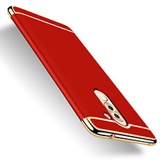 Carcasa Lujo Marco de Aluminio para Huawei Honor 6X Pro Rojo