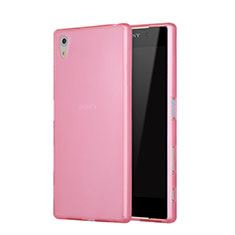 Carcasa Silicona Goma Mate para Sony Xperia Z5 Rosa
