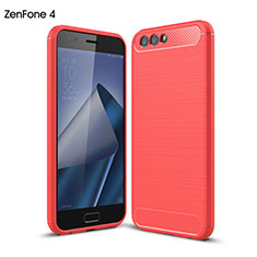 Carcasa Silicona Goma para Asus Zenfone 4 ZE554KL Rojo