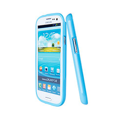 Carcasa Silicona Goma para Samsung Galaxy S3 i9300 Azul