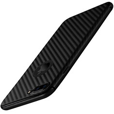 Carcasa Silicona Goma Twill para Apple iPhone 7 Plus Negro