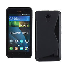 Carcasa Silicona S-Line para Huawei Ascend Y635 Negro