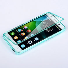 Carcasa Silicona Transparente Cubre Entero para Huawei G Play Mini Azul Cielo