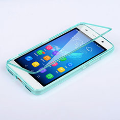 Carcasa Silicona Transparente Cubre Entero para Huawei Honor 4A Azul