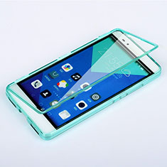 Carcasa Silicona Transparente Cubre Entero para Huawei Honor 7 Azul Cielo
