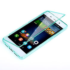 Carcasa Silicona Transparente Cubre Entero para Huawei P8 Lite Azul Cielo