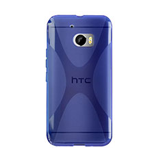 Carcasa Silicona Transparente X-Line para HTC 10 One M10 Azul